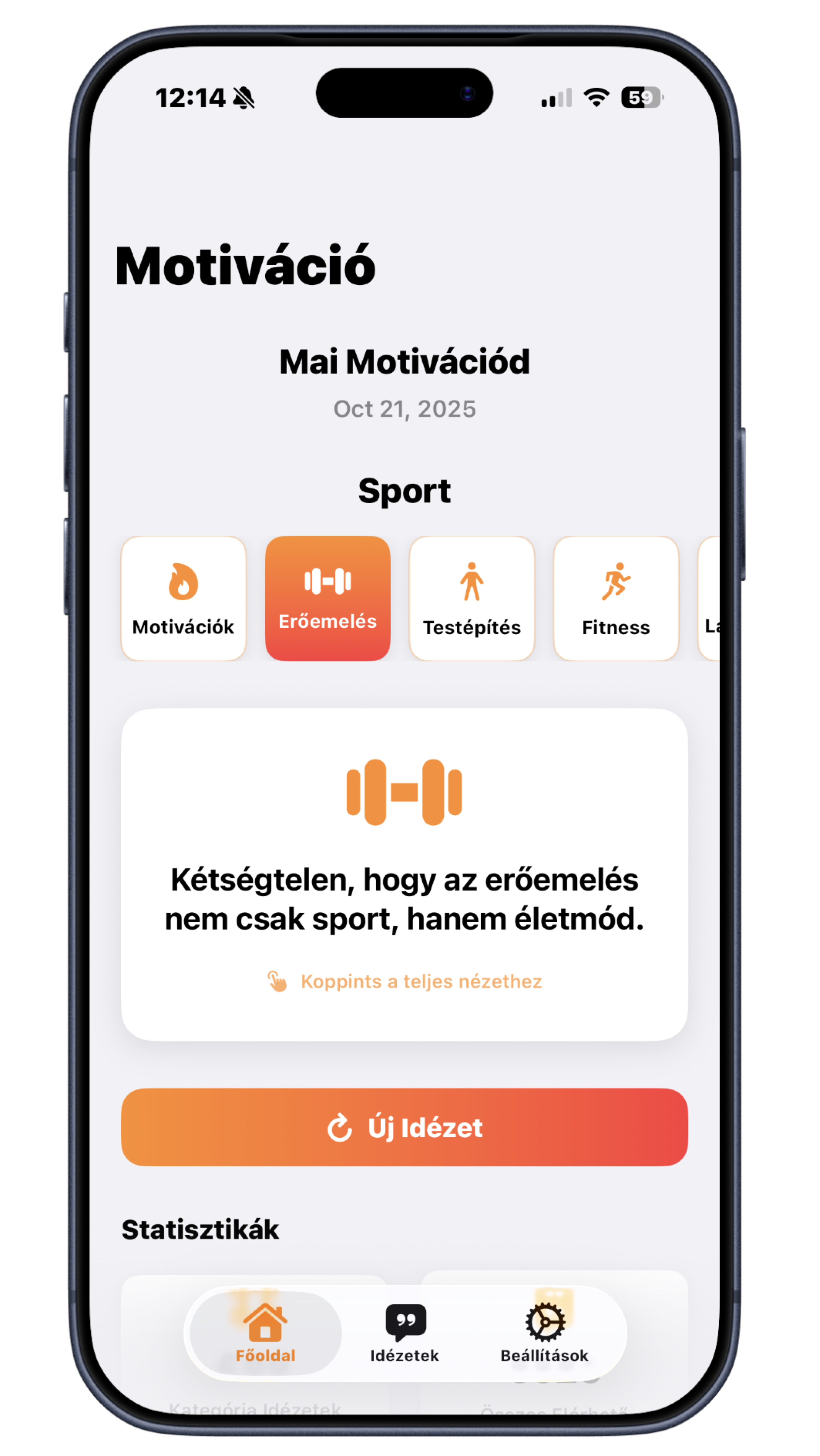 Motiváció App Screenshot